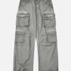 Concert Outfit Vintage Wasteland Style Multi Pocket Work Pants