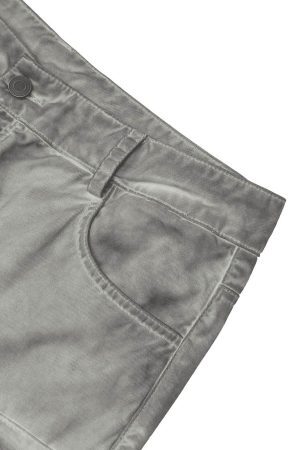 Concert Outfit Vintage Wasteland Style Multi Pocket Work Pants