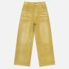 Concert Outfit Vintage Water Ripples Corduroy Straight Leg Pants