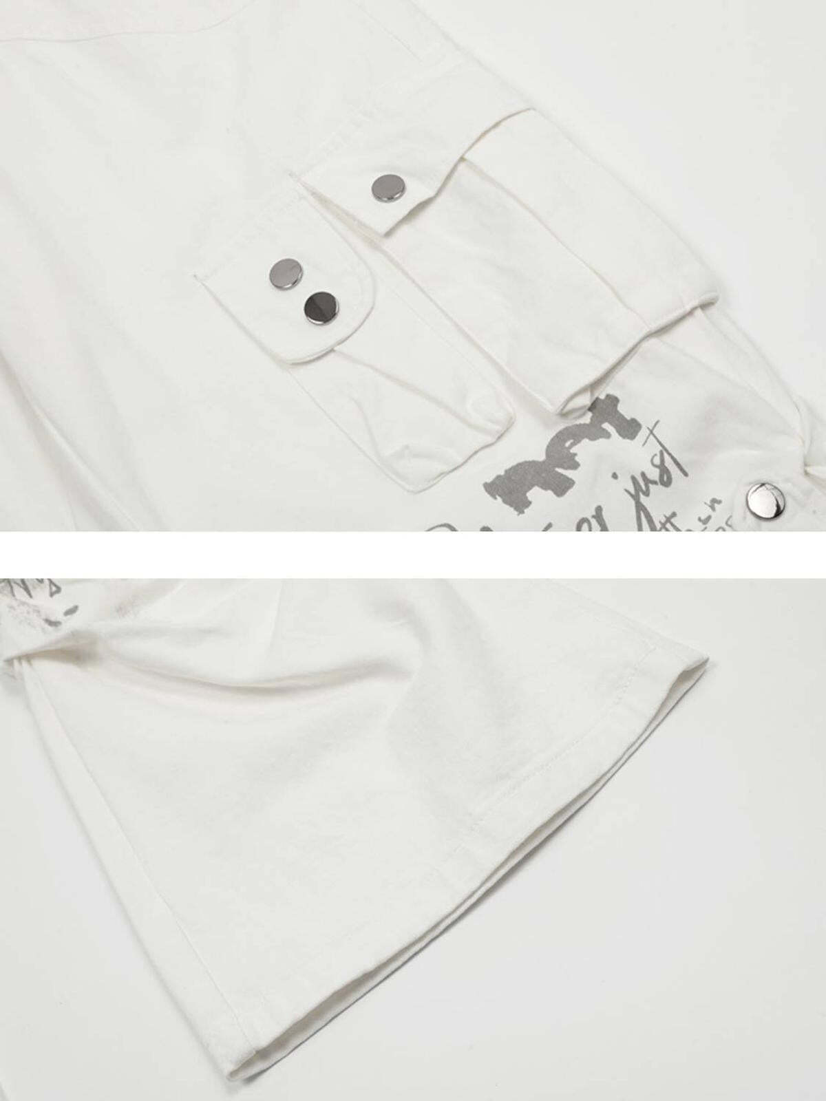 Concert Outfit Vintage Water-Slurry Print Cargo Pants Concert Outfit Vintage Water-Slurry Print Cargo Pants