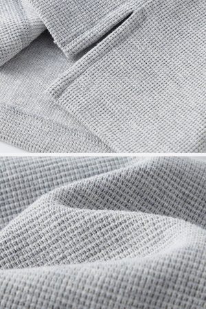 Concert Outfit Waffle Stitching Contrast Tee