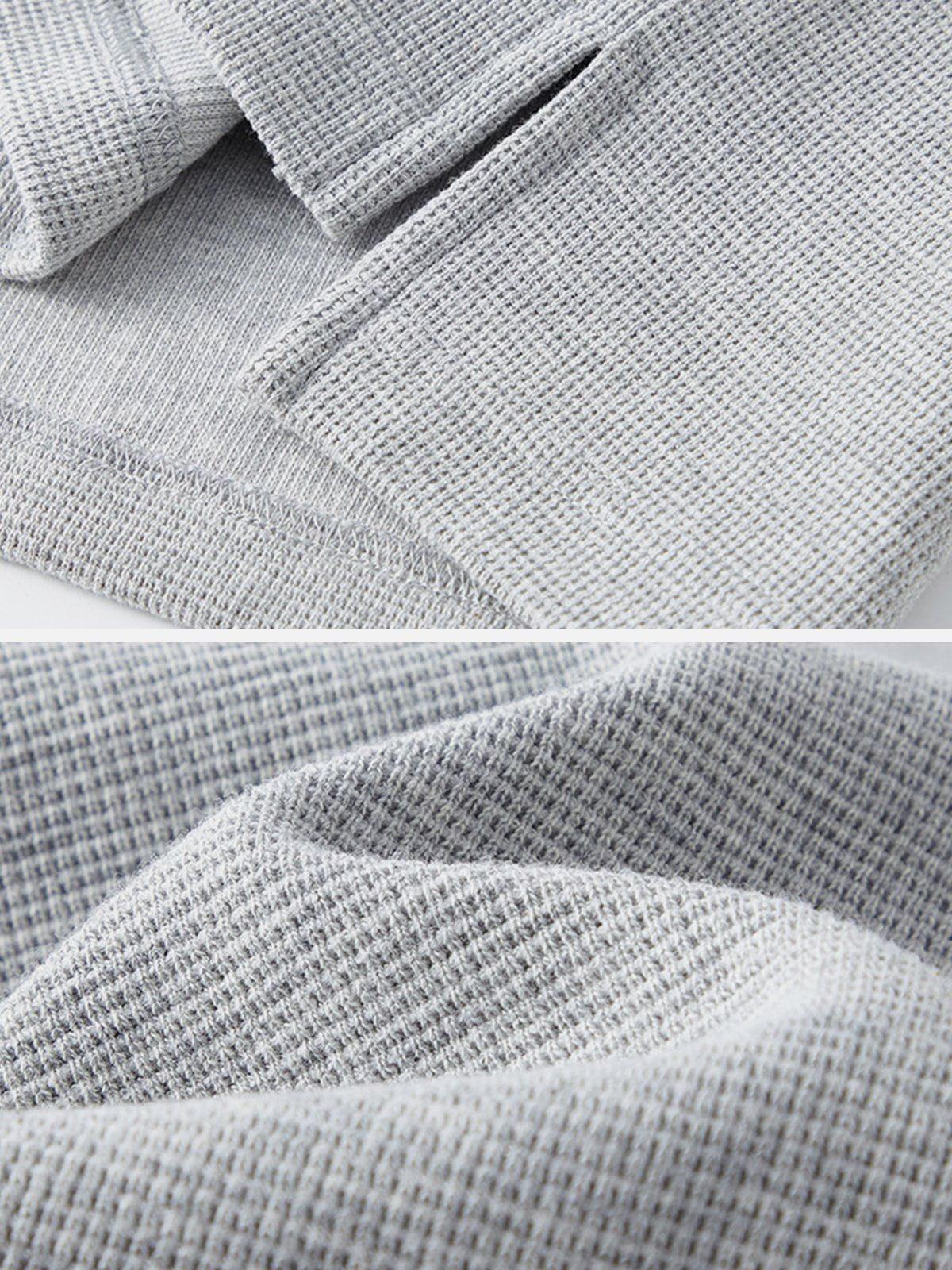 Concert Outfit Waffle Stitching Contrast Tee Concert Outfit Waffle Stitching Contrast Tee