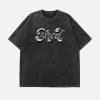 Concert Outfit Washed Alphabet Print Tee