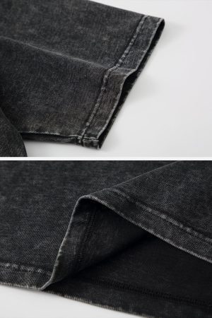 Concert Outfit Washed Alphabet Print Tee