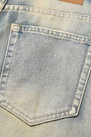 Concert Outfit Washed And Worn Loose Jeans