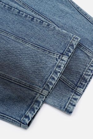 Concert Outfit Washed Barrel Loose Jeans