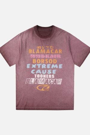 Concert Outfit Washed Blamacar Graphic T-Shirt
