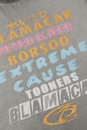 Concert Outfit Washed Blamacar Graphic T-Shirt