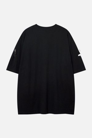 Concert Outfit Washed Broken Holes Tee