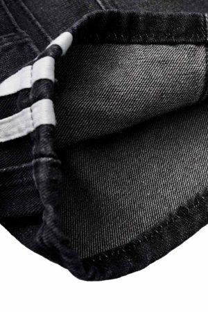 Concert Outfit Washed Cargo Denim Shorts