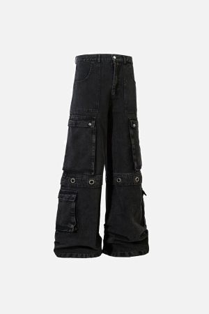 Concert Outfit Washed Cargo Jeans
