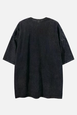 Concert Outfit Washed Castle Print Tee