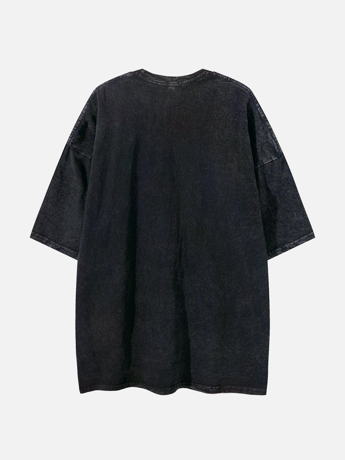 Concert Outfit Washed Castle Print Tee Concert Outfit Washed Castle Print Tee