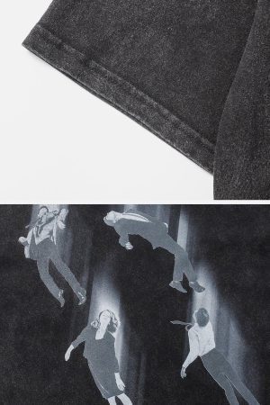 Concert Outfit Washed Character Print Tee