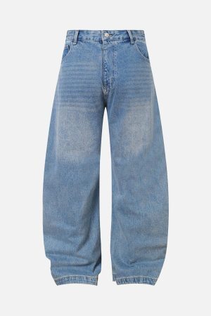 Concert Outfit Washed Cleanfit  Barrel Jeans