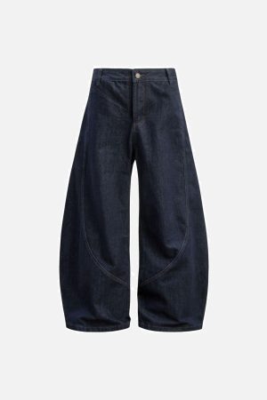 Concert Outfit Washed Curved Jeans