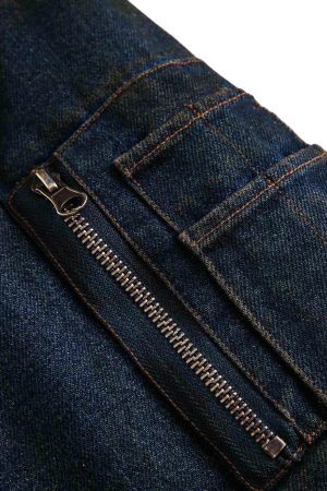 Concert Outfit Washed Denim Fur Hooded Jacket