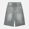 Concert Outfit Washed Denim Hip-Hop Shorts
