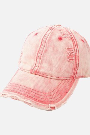 Concert Outfit Washed Denim Outdoor Cap
