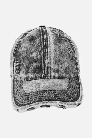 Concert Outfit Washed Denim Outdoor Cap