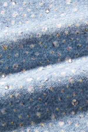 Concert Outfit Washed Diamond Print Jeans