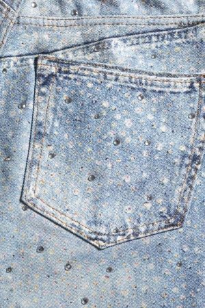 Concert Outfit Washed Diamond Print Jeans