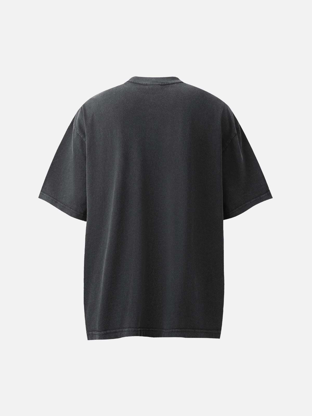 Concert Outfit Washed Digital Art Street Rap T-Shirt Concert Outfit Washed Digital Art Street Rap T-Shirt