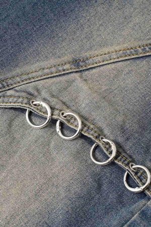 Concert Outfit Washed Distressed Baggy Jeans