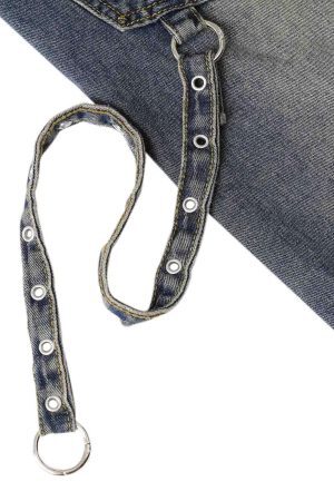 Concert Outfit Washed Distressed Baggy Jeans