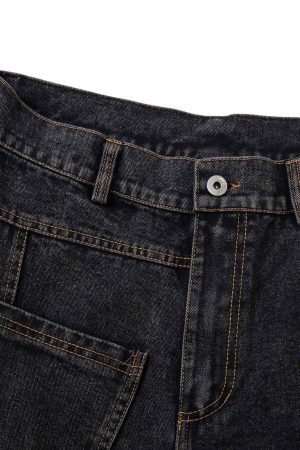 Concert Outfit Washed Distressed Deconstructed Split Jeans