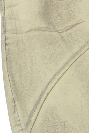 Concert Outfit Washed Distressed Detachable Scarf Barrel Jeans