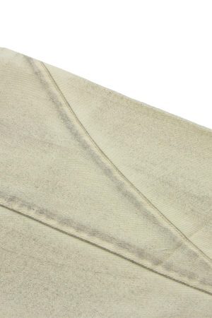 Concert Outfit Washed Distressed Detachable Scarf Barrel Jeans