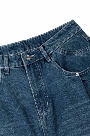 Concert Outfit Washed Distressed Double Pleat Jeans