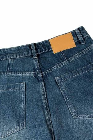 Concert Outfit Washed Distressed Double Pleat Jeans