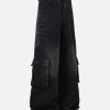 Concert Outfit Washed Distressed Multi-Pocket Cargo Jeans