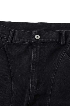 Concert Outfit Washed Distressed Multi-Pocket Cargo Jeans