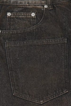 Concert Outfit Washed Distressed Multi-Pocket Ripped Jeans