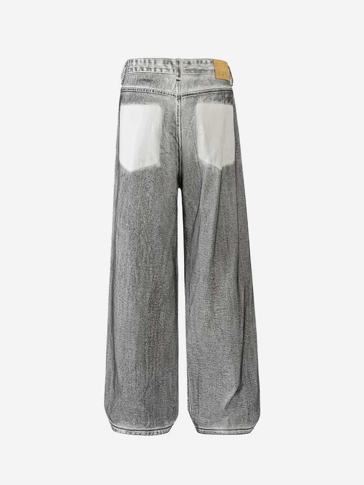 Concert Outfit Washed Distressed Multi-Pocket Ripped Jeans Concert Outfit Washed Distressed Multi-Pocket Ripped Jeans