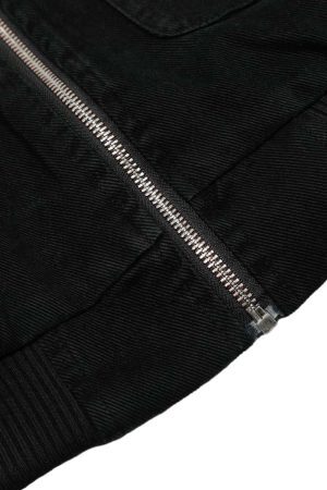 Concert Outfit Washed Distressed Patchwork Work Hooded Jacket