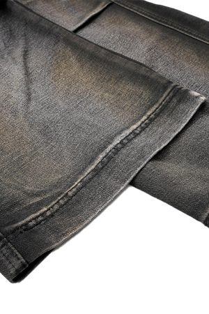 Concert Outfit Washed Distressed Pleated Cargo Jeans