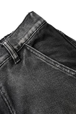 Concert Outfit Washed Distressed Pleated Cargo Jeans