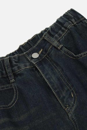 Concert Outfit Washed Distressed Star Jeans