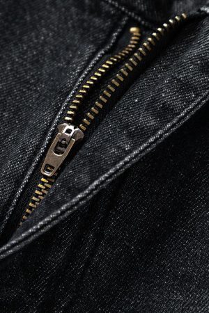 Concert Outfit Washed Distressed Stitching Camouflage Straight Jeans