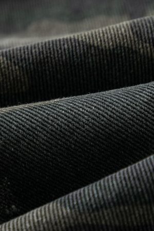 Concert Outfit Washed Distressed Stitching Camouflage Straight Jeans