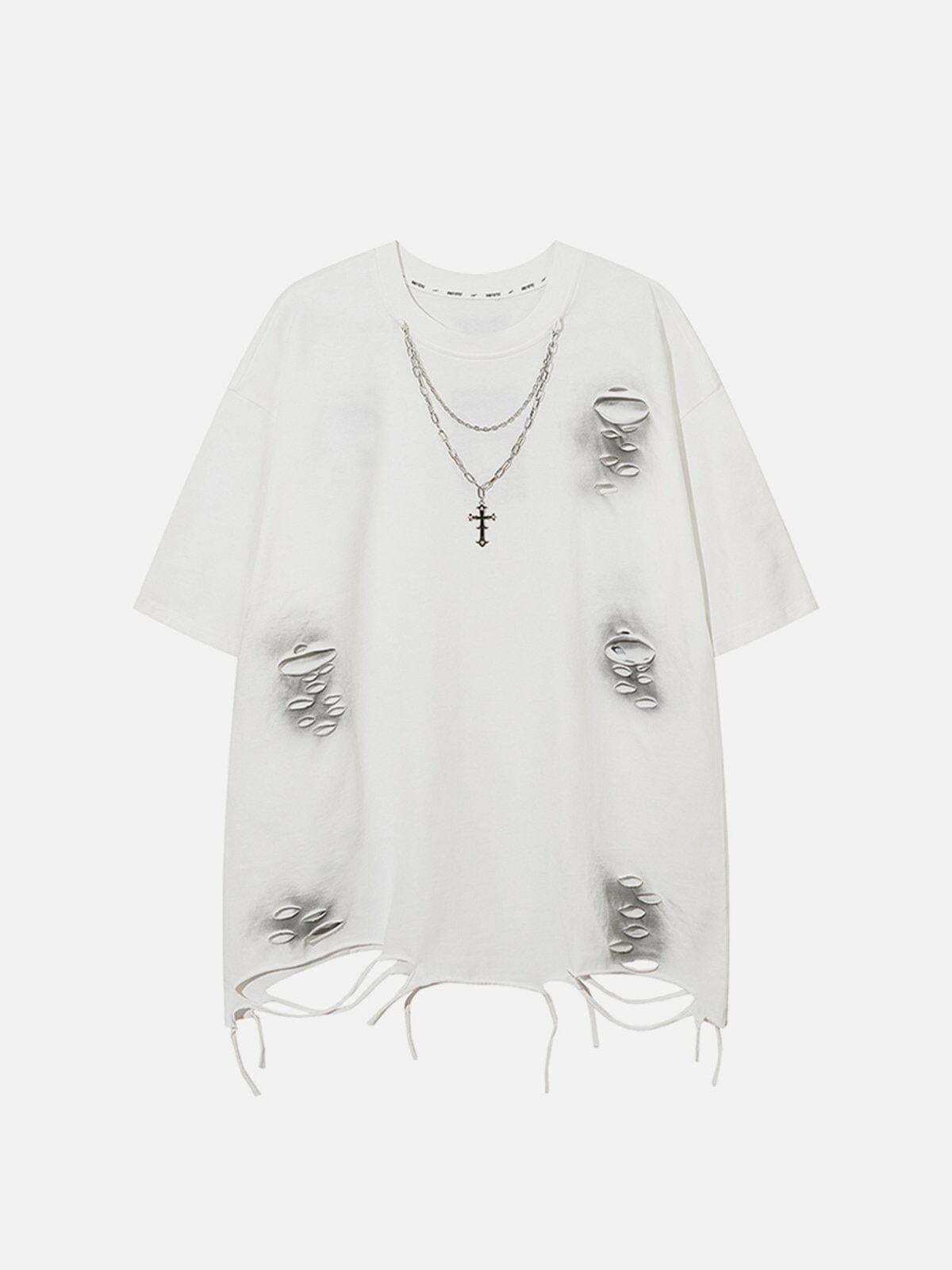 Concert Outfit Washed Distressed Tee Concert Outfit Washed Distressed Tee