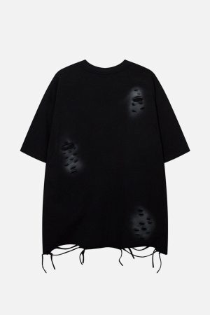 Concert Outfit Washed Distressed Tee