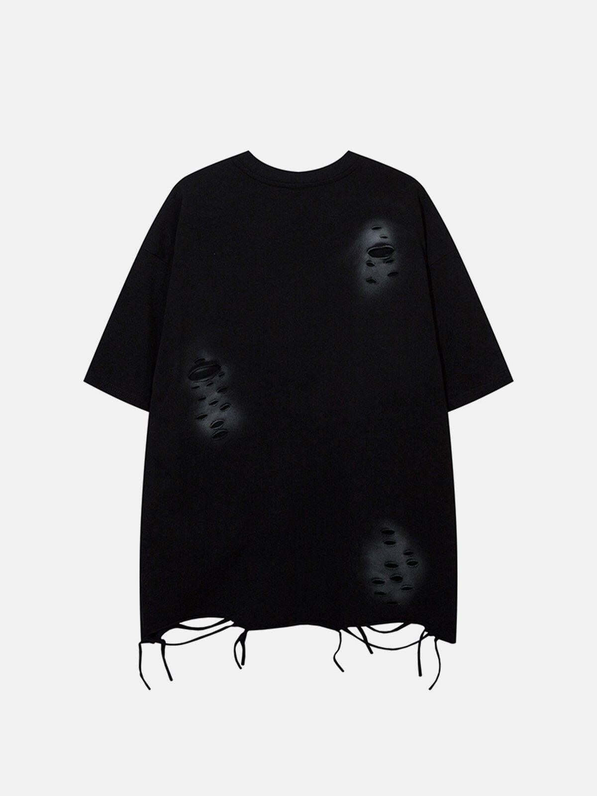 Concert Outfit Washed Distressed Tee Concert Outfit Washed Distressed Tee