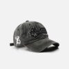 Concert Outfit Washed Embroidered Letter Baseball Cap