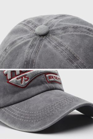 Concert Outfit Washed Embroidered Letter Baseball Cap