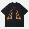 Concert Outfit Washed Flame Print Tee